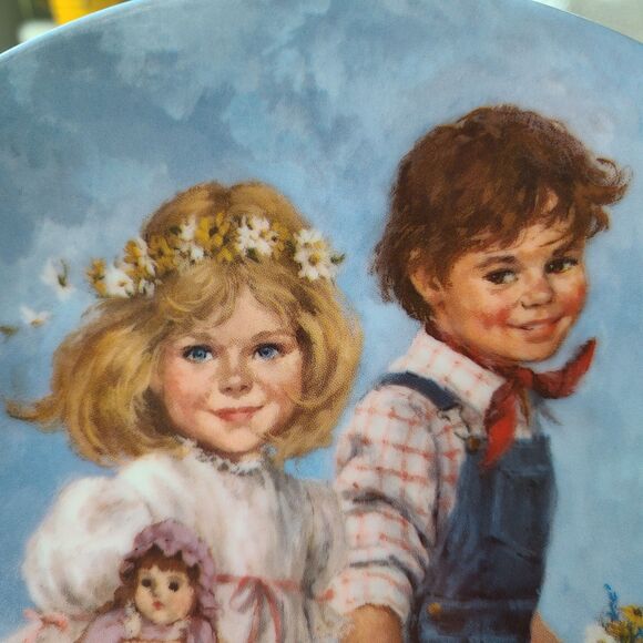 Vintage John McClelland "Jack and Jill" Mother Goose Series Collector Plate 1986 - Picture 2 of 10